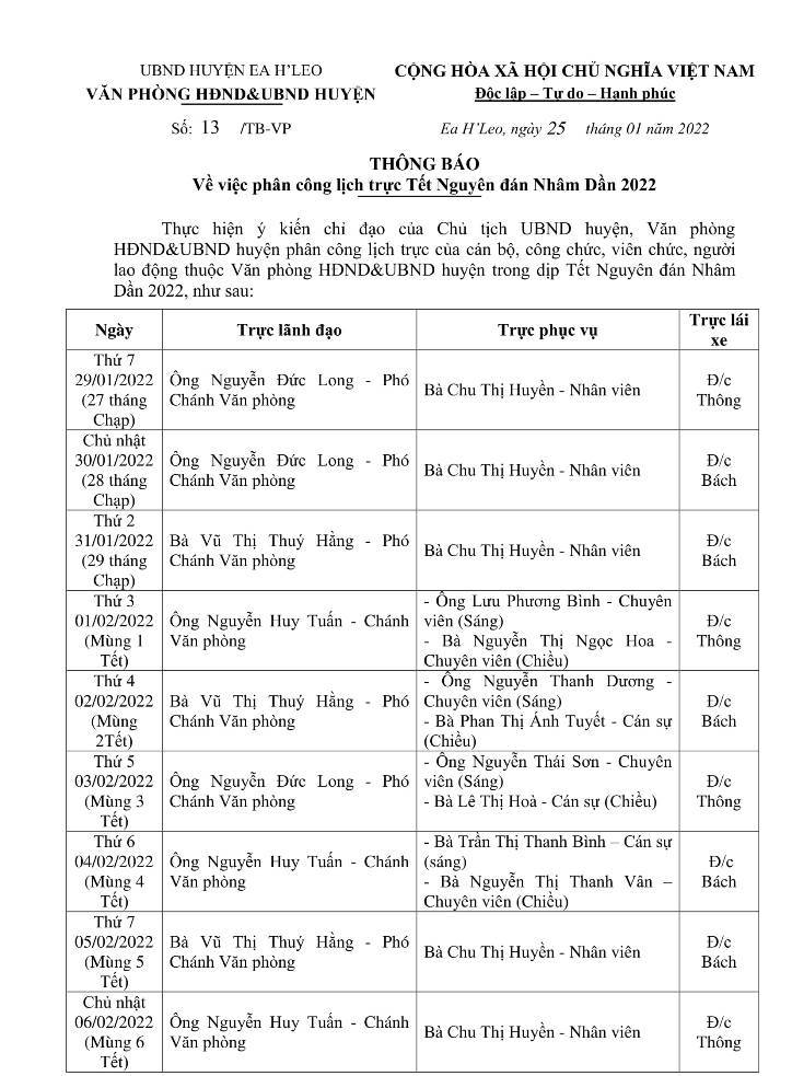 Thong bao lich truc Tet Nguyen dan 2022 CBCC VP-1
